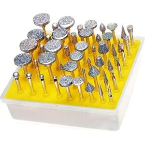 Sodial 2x(50pcs Diamond Coated Grinding Head Grinding Burrs Set For Rotary Tool4067 Sodial 2x(50pcs Diamond Coated Grinding Head Grinding Burrs Set For Rotary Tool4067