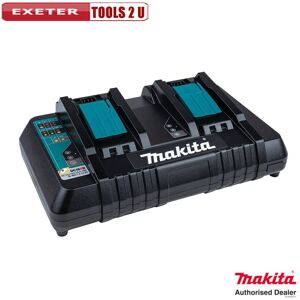 Makita Genuine Dc18rd 14.4v 18v Lxt Li-Ion Twin Port Rapid Battery Charger 240v Makita Genuine Dc18rd 14.4v 18v Lxt Li-Ion Twin Port Rapid Battery Charger 240v