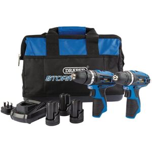 Draper Storm Force 10.8v Combi & Rotary Drill Kit - 3 Batteries, Bag & Charger Draper Storm Force 10.8v Combi & Rotary Drill Kit - 3 Batteries, Bag & Charger