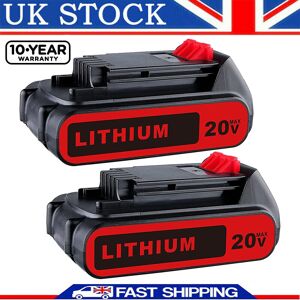 2x 3.0ah Lithium Battery For Black & Decker Lbxr20 18v Lbx20 Lcs1620 Ldx220 2x 3.0ah Lithium Battery For Black & Decker Lbxr20 18v Lbx20 Lcs1620 Ldx220