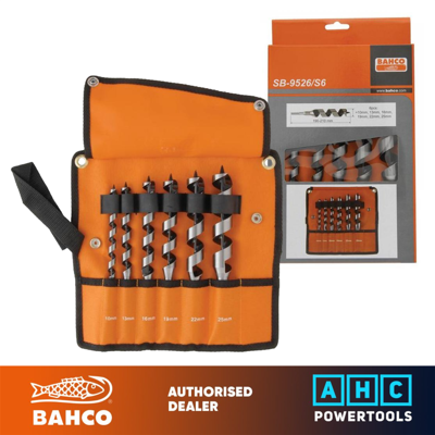 Bahco 9526 Combination Wood Auger Bit Set 10-25mm (6 Pieces) Bahco 9526 Combination Wood Auger Bit Set 10-25mm (6 Pieces)