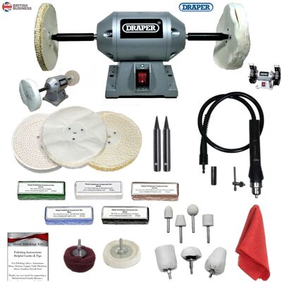 Silverline Toolzone Mini Bench Grinder - Tool Kit Silverline Toolzone Mini Bench Grinder - Tool Kit