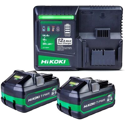 Hikoki Uc36ysl2jaz 36v Multivolt Starter Pack 2 X 4.0ah/8.0ah Battery & Charger Hikoki Uc36ysl2jaz 36v Multivolt Starter Pack 2 X 4.0ah/8.0ah Battery & Charger