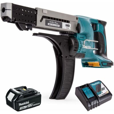 Makita Dfr750z 18v Lxt Auto Feed Screwdriver With 1 X 3.0ah Battery & Charger Makita Dfr750z 18v Lxt Auto Feed Screwdriver With 1 X 3.0ah Battery & Charger