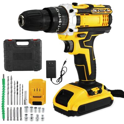 Cisivis 21v Brushless Cordless Drill Electric Drills Driver Screwdriver Set + 2 Battery Cisivis 21v Brushless Cordless Drill Electric Drills Driver Screwdriver Set + 2 Battery