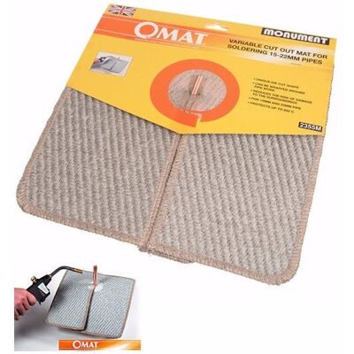 Monument Tools Monument Omat 15mm-22mm Pipe Brazing/soldering Safety Mat Mon2355 Monument Tools Monument Omat 15mm-22mm Pipe Brazing/soldering Safety Mat Mon2355