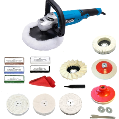 Silverline Sander Polisher Metal Polishing Machine Handheld Kit Variable Speed 1200w Silverline Sander Polisher Metal Polishing Machine Handheld Kit Variable Speed 1200w