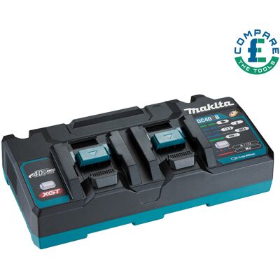 Makita Dc40rb 40v Max Xgt Li-Ion Twin Port Rapid Battery Charger 240v 191n14-5 Makita Dc40rb 40v Max Xgt Li-Ion Twin Port Rapid Battery Charger 240v 191n14-5
