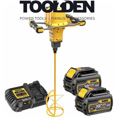 Dewalt Dcd240t2 54v Xr Flexvolt Brushless Paddle Mixer With 2x 6.0ah Batteries Dewalt Dcd240t2 54v Xr Flexvolt Brushless Paddle Mixer With 2x 6.0ah Batteries