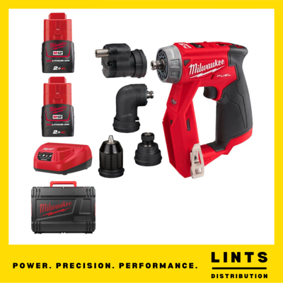 Milwaukee M12fddxkit-202x 12v Fuel™ Installation Drill / Driver 2x 2.0ah Battery Milwaukee M12fddxkit-202x 12v Fuel™ Installation Drill / Driver 2x 2.0ah Battery