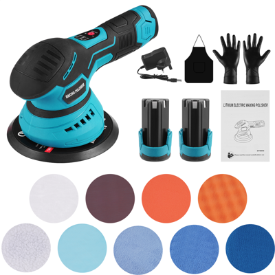 Kartols 12v Cordless Car Polisher Buffer Sander Speeds Polishing Machine Pads 2x Battery Kartols 12v Cordless Car Polisher Buffer Sander Speeds Polishing Machine Pads 2x Battery
