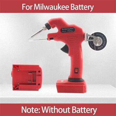 Cordless Hand-Held Soldering Gun For Milwaukee M18 18v Battery Diy Tools Cordless Hand-Held Soldering Gun For Milwaukee M18 18v Battery Diy Tools