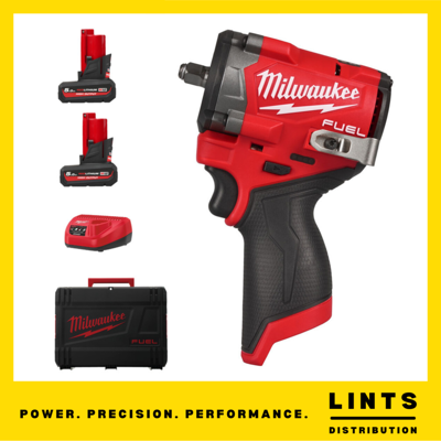 Milwaukee M12 Impact Wrench Kit - 12V, 3/8", Compact, Brushless, 4 Mode Milwaukee M12 Impact Wrench Kit - 12V, 3/8", Compact, Brushless, 4 Mode