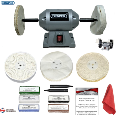 Draper 250w Bench Grinder Metal Polisher - Bench Grinder Draper 250w Bench Grinder Metal Polisher - Bench Grinder