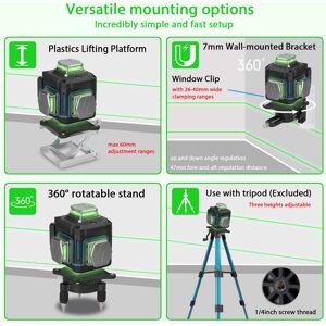 Multifunctional 16 Lines Level 3° Self-Leveling Machine Rechargeable Multifunctional 16 Lines Level 3° Self-Leveling Machine Rechargeable