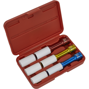 Alloy Wheel Long Reach Impact Socket Set 3pc 1/2\"Sq Drive - Sealey Sx031d New Alloy Wheel Long Reach Impact Socket Set 3pc 1/2\"Sq Drive - Sealey Sx031d New