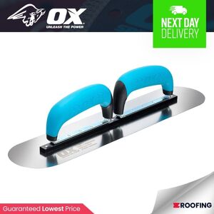Ox Tools P535618 Ox Pro Double Handle Plastering Pool Trowel Ox Tools P535618 Ox Pro Double Handle Plastering Pool Trowel