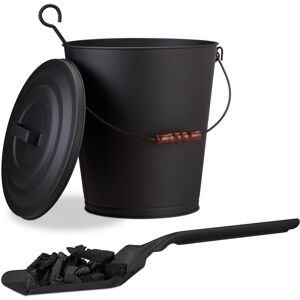 Relaxdays Fireplace Cleaning Set Ash Bucket And Shovel 24 L Sturdy Coal Shovel Set Relaxdays Fireplace Cleaning Set Ash Bucket And Shovel 24 L Sturdy Coal Shovel Set