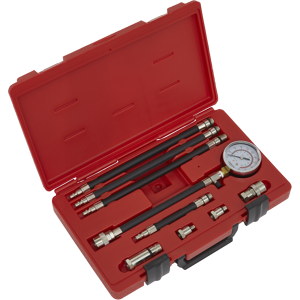 Petrol Compression Test Kit 10pc - Sealey Vse206 New Petrol Compression Test Kit 10pc - Sealey Vse206 New