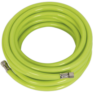 Air Hose High-Visibility 10m X Ø8mm With 1/4\"Bsp Unions - Sealey Ahfc10 New Air Hose High-Visibility 10m X Ø8mm With 1/4\"Bsp Unions - Sealey Ahfc10 New
