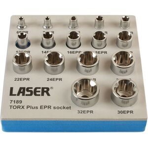 Torxâ® Plus Epr Socket Set 1/4\"D, 3/8\"D, 1/2\"D 16pc - Laser 7189 New Torxâ® Plus Epr Socket Set 1/4\"D, 3/8\"D, 1/2\"D 16pc - Laser 7189 New