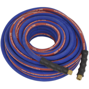 Air Hose 20m X Ø10mm With 1/4\"Bsp Unions Extra-Heavy-Duty - Sealey Ah20r/38 New Air Hose 20m X Ø10mm With 1/4\"Bsp Unions Extra-Heavy-Duty - Sealey Ah20r/38 New