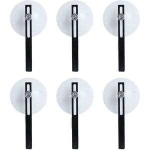 Sodial 4x(6piece Side Board Retainer Clip Silicone Vacuum Suction Cup Black&white1772 Sodial 4x(6piece Side Board Retainer Clip Silicone Vacuum Suction Cup Black&white1772