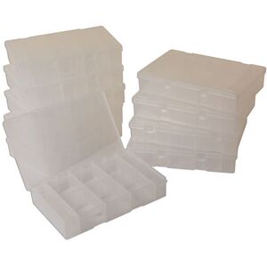 Empty Assorted Boxes With 8 Dividers - Pack 10 - Connect 35019 New Empty Assorted Boxes With 8 Dividers - Pack 10 - Connect 35019 New