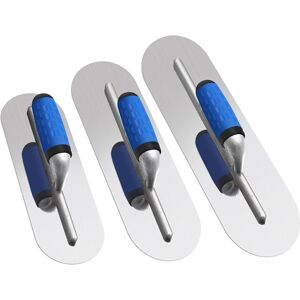 Sodial 3pcs Stainless Steel Pool Trowel Set (16inch/14inch/12inch) Flat Concrete3921 Sodial 3pcs Stainless Steel Pool Trowel Set (16inch/14inch/12inch) Flat Concrete3921