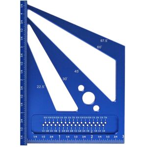 Sodial 3x(Woodworking Measuring Ruler 22.5/30/45/60/67.5degree Square Ruler7744 Sodial 3x(Woodworking Measuring Ruler 22.5/30/45/60/67.5degree Square Ruler7744