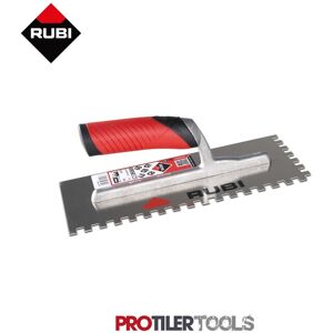 Rubi 15mm Notched Trowel For Tiling Stainless Steel Soft Grip Handle 74947 Rubi 15mm Notched Trowel For Tiling Stainless Steel Soft Grip Handle 74947