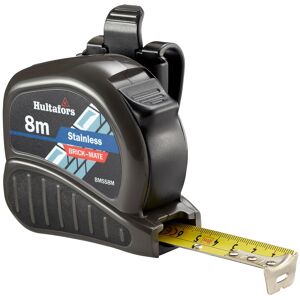 Hultafors Bmss8m Stainless Steel Pocket Tape 8m With Non-Slip Grip Hultafors Bmss8m Stainless Steel Pocket Tape 8m With Non-Slip Grip