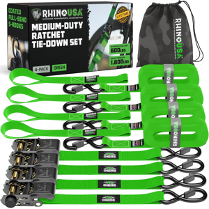Does Not Apply Ratchet Straps Tie Downs (4-Pack) - 2.5cm X 460cm (800kg Break Strength) - Ultim Does Not Apply Ratchet Straps Tie Downs (4-Pack) - 2.5cm X 460cm (800kg Break Strength) - Ultim