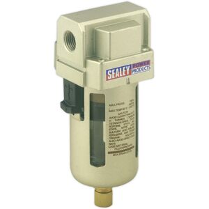 Thatcable Workshop Air Supply Filter - Manual Drain Control - 1/4" Bsp - 53cfm Max Airflow Thatcable Workshop Air Supply Filter - Manual Drain Control - 1/4" Bsp - 53cfm Max Airflow