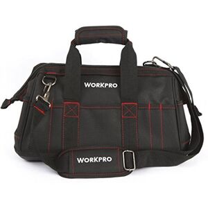 Workpro 16 Inch Tool Bag Organiser Hard Base Wide Open Mouth Heavy Duty Muti Purpose To Workpro 16 Inch Tool Bag Organiser Hard Base Wide Open Mouth Heavy Duty Muti Purpose To