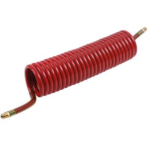 Recoil Air Hose 1/4\" Bsp Male Fittings 15ft Red - Pack 1 - Connect 30908 New Recoil Air Hose 1/4\" Bsp Male Fittings 15ft Red - Pack 1 - Connect 30908 New