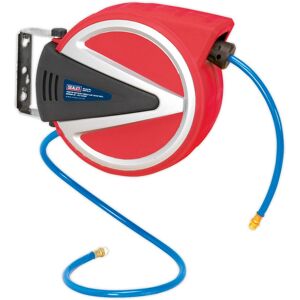 Sealey Retractable Air Hose Reel 15mtr Ø8mm Id Polyurethane Hose Sa814 Sealey Retractable Air Hose Reel 15mtr Ø8mm Id Polyurethane Hose Sa814