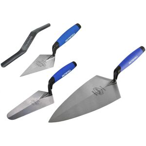 Faithfull Prestige Professional Brick Trowel Set, 4 Pieceone Size Multi Colour Faithfull Prestige Professional Brick Trowel Set, 4 Pieceone Size Multi Colour