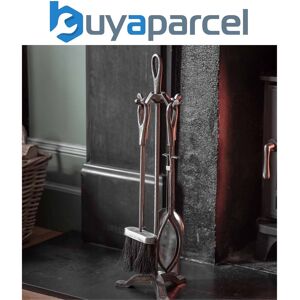 Garden Trading Latton Fireside Fire Wood Stove Companion Tool Set Pewter Iron Garden Trading Latton Fireside Fire Wood Stove Companion Tool Set Pewter Iron