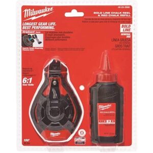 Milwaukee Chalk Line Elec Tool 48-22-3986 Bold Reel Red Milwaukee Chalk Line Elec Tool 48-22-3986 Bold Reel Red