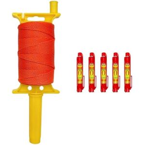 Eurowagens Practical High Visibility Nylon String Line Sturdy Reel With Level Measurement Eurowagens Practical High Visibility Nylon String Line Sturdy Reel With Level Measurement