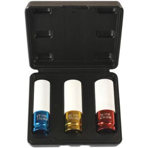 Alloy Wheel Nut Sockets 1/2\"D 3pc - Laser 6294 New Alloy Wheel Nut Sockets 1/2\"D 3pc - Laser 6294 New