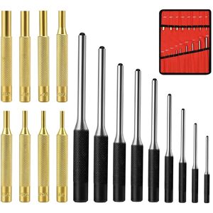 Sodial 2x(Punch Set Including Brass Pin Punches, Steel Pin Punches With Storage7563 Sodial 2x(Punch Set Including Brass Pin Punches, Steel Pin Punches With Storage7563