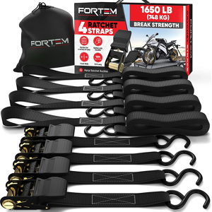 Does Not Apply Ratchet Straps, 748kg Break Strength, 4 Pack 4.6m X 2.54cm Tie Down Strap Set, 4 Does Not Apply Ratchet Straps, 748kg Break Strength, 4 Pack 4.6m X 2.54cm Tie Down Strap Set, 4