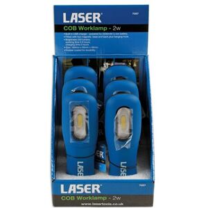 Laser Tools Laser 7057 Cob Worklamp 2w Usb Rechargeable Led 220 Lumen With Magnets & Hook Laser Tools Laser 7057 Cob Worklamp 2w Usb Rechargeable Led 220 Lumen With Magnets & Hook
