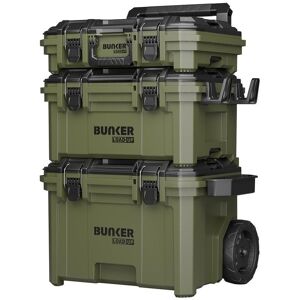 Bunker Load-Up Rolling Tool Storage Box Stacking System - 9 Piece Bunker Load-Up Rolling Tool Storage Box Stacking System - 9 Piece