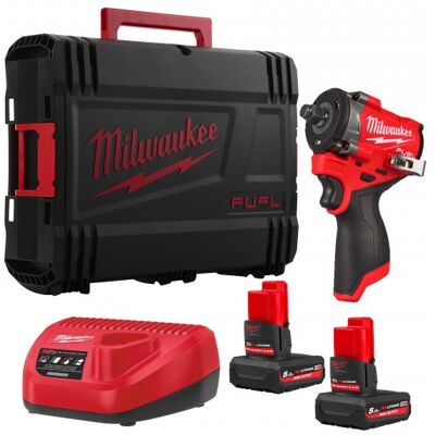 Milwaukee M12 Impact Wrench Kit - 12V, 3/8", Compact, Brushless, 4 Mode Milwaukee M12 Impact Wrench Kit - 12V, 3/8", Compact, Brushless, 4 Mode