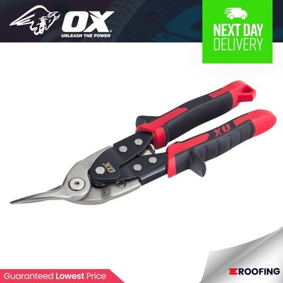 OX Pro Extra Heavy Duty Adjustable Aviation Snips - Left, Right & Straight Cut OX Pro Extra Heavy Duty Adjustable Aviation Snips - Left, Right & Straight Cut