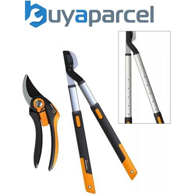 Fiskars 112500 Smartfit Telescopic Lopper L86 1013564 & 111610 Bypass Pruner Fiskars 112500 Smartfit Telescopic Lopper L86 1013564 & 111610 Bypass Pruner