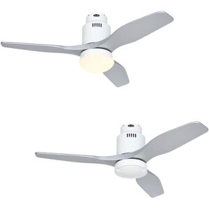 CasaFan Aerodynamix Eco 112 WH Silver White Ceiling Fan CasaFan Aerodynamix Eco 112 WH Silver White Ceiling Fan